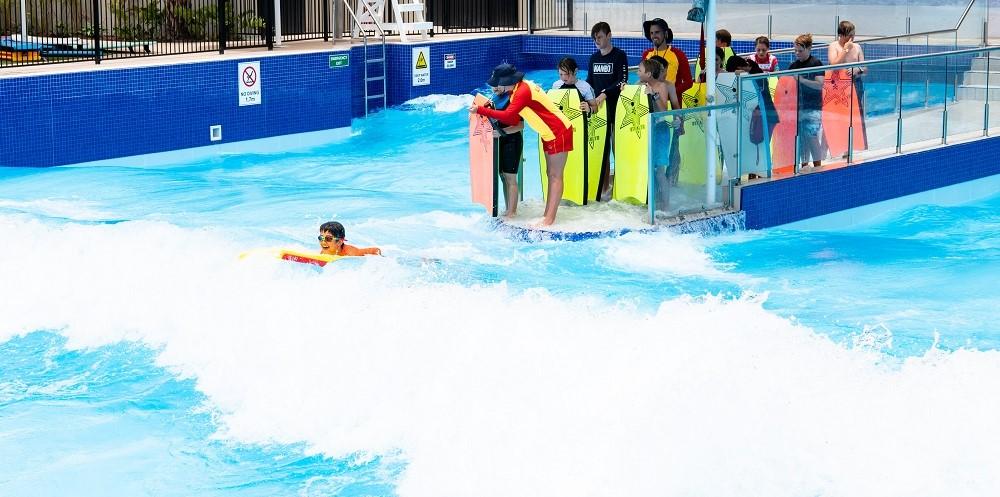 Boogie Boarding and Surf Wave Pool